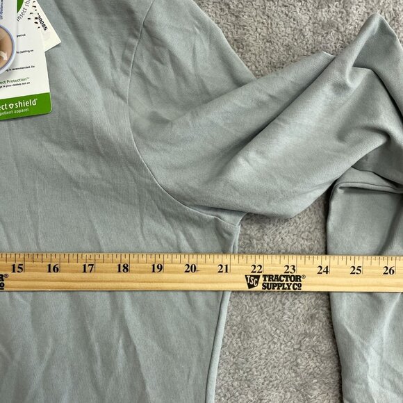 NEW Insect Shield Women's XL Grey Long Sleeve V-Neck Shirt Dri-Balance UPF 30+ - Picture 5 of 10